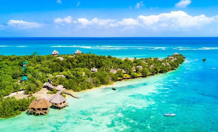 Turquoise Indian Ocean beach and island resort