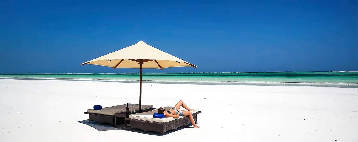 Luxury beach setting